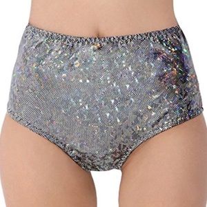 Disco electro high waisted booty shorts